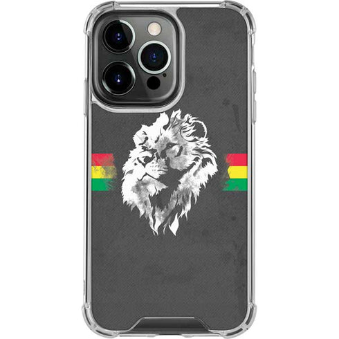 Horizontal Banner -  Lion of Judah iPhone 15 Pro Clear Case